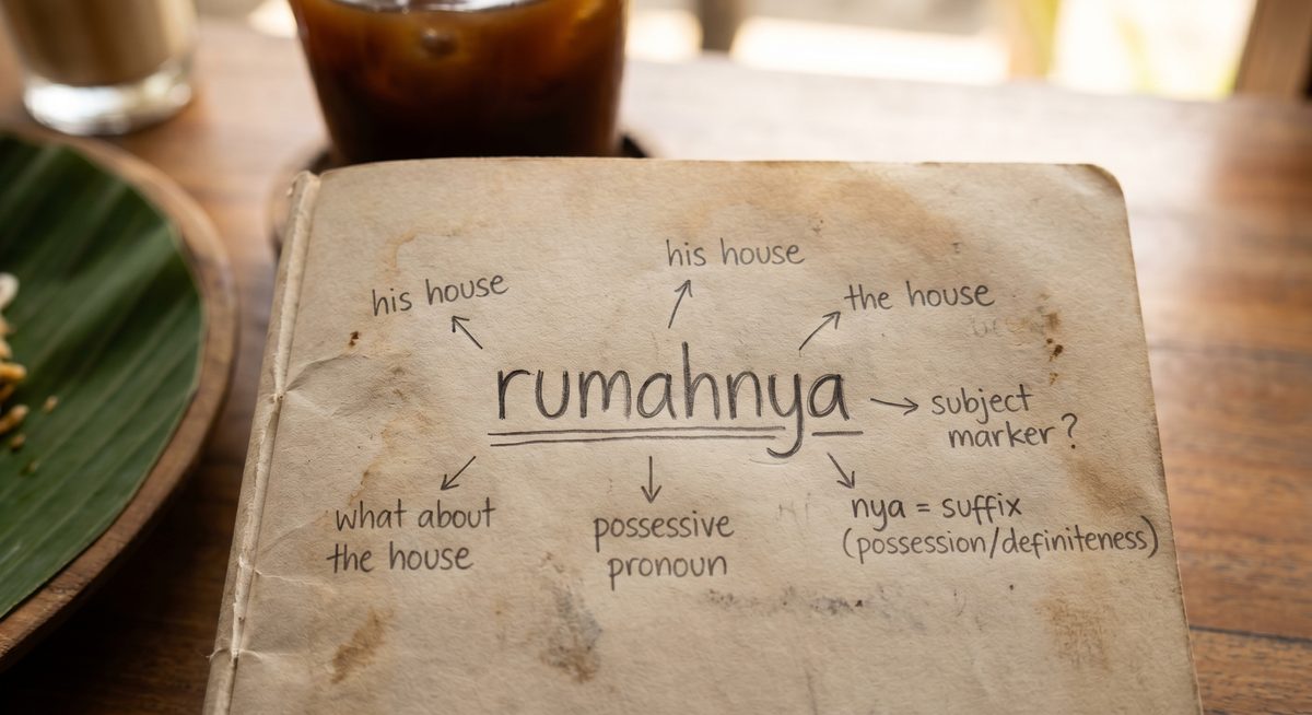 What -nya Actually Does in Indonesian